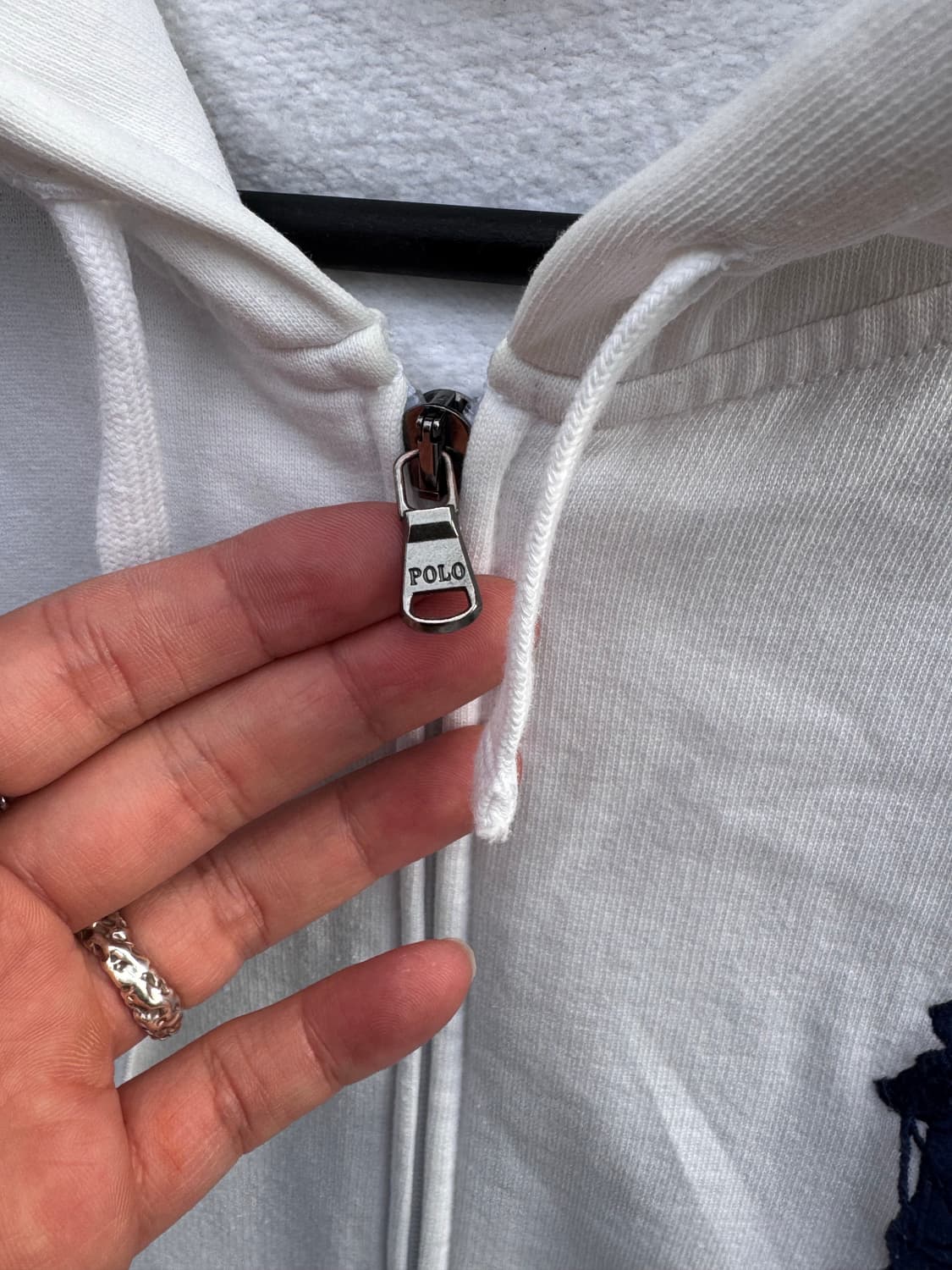 폴로랄프로렌 빅포니 화이트 후드집업 상품이미지6