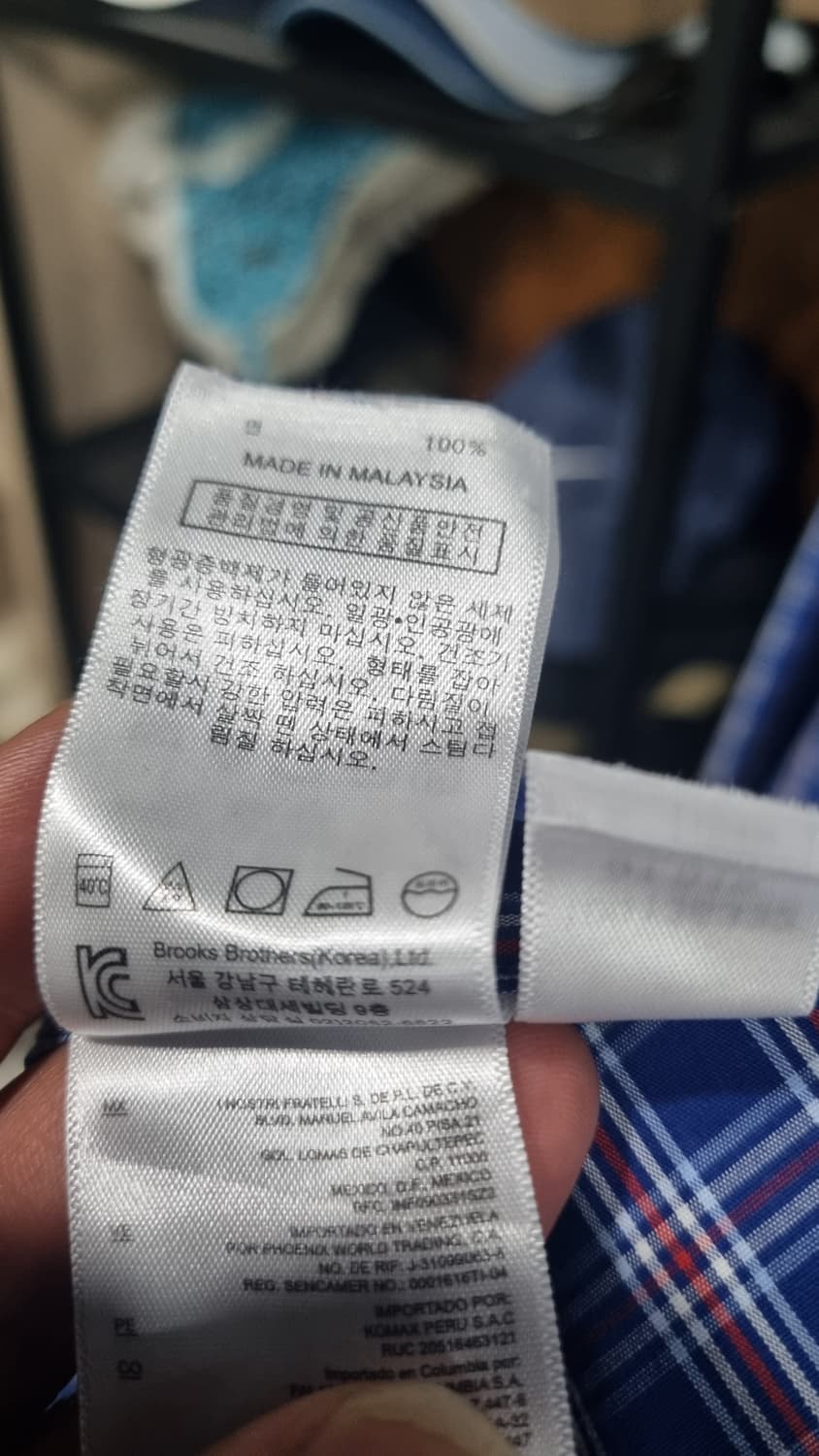 브룩스브라더스 남성용 셔츠 리젠트핏 가슴단면62(국내 110이상)  상품이미지5