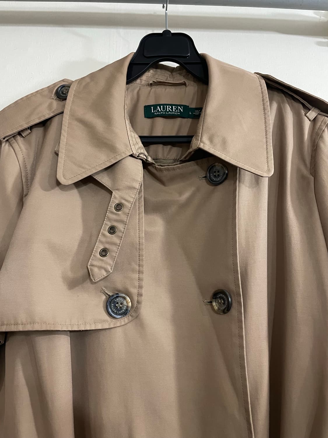 폴로 랄프로렌 더블 브레스트 트렌치 코트 베이지 상품이미지3