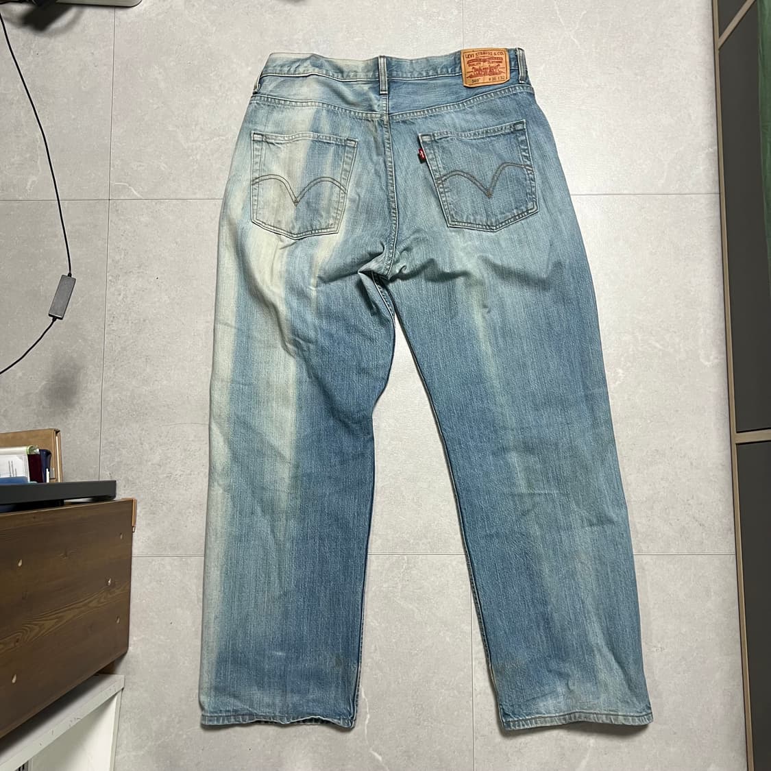 [36] 00s 리바이스 569 빈티지 에이징 데님 청바지 상품이미지3