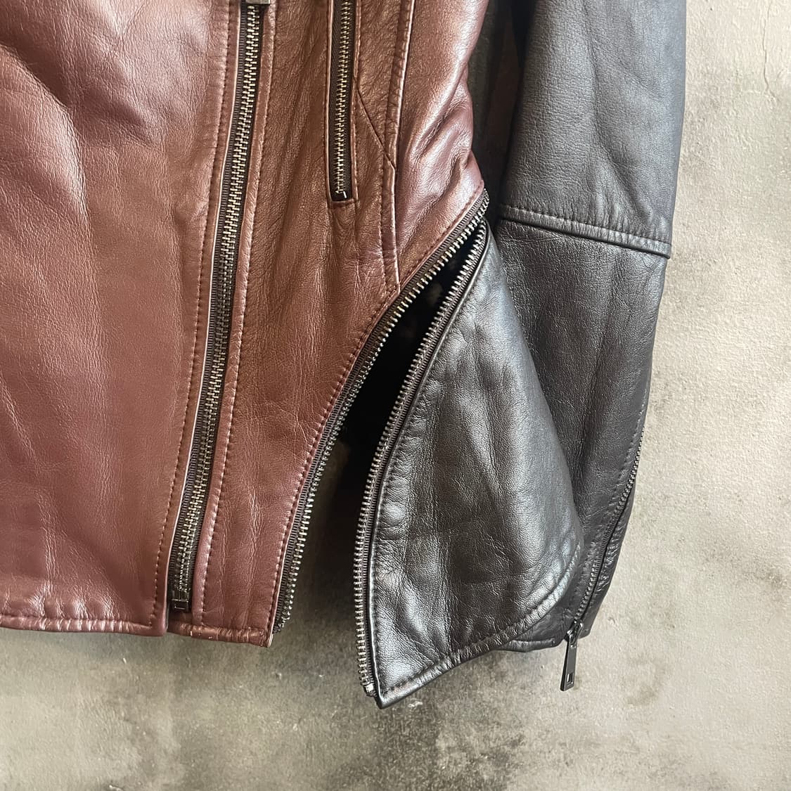 페플럼 레더 자켓 상품이미지6