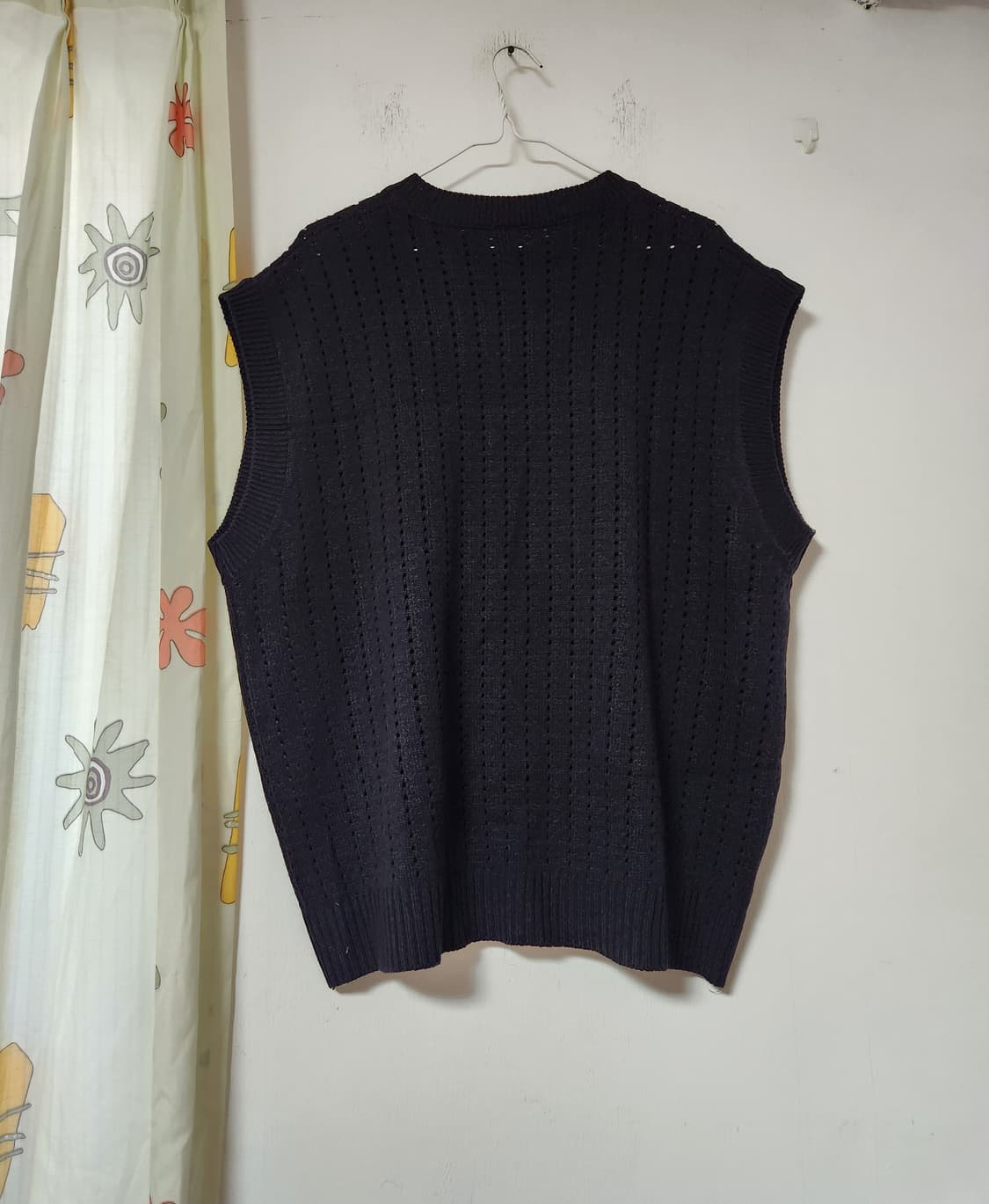 빅사이즈 WEEKEND 블랙 니트 조끼 상품이미지2