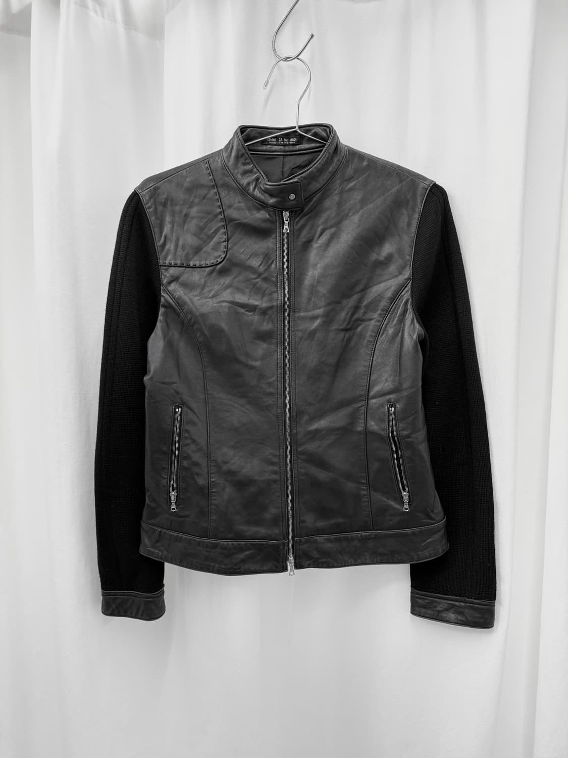 comme ca du mode 쉽스킨 레더 니트 자켓 상품이미지1