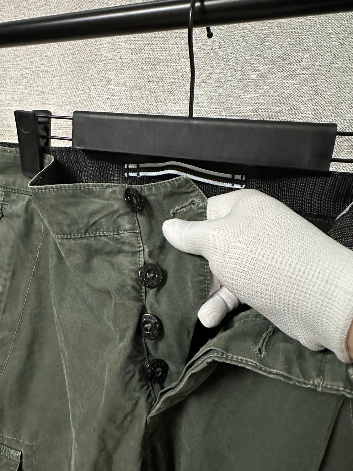 스톤아일랜드 코튼 카고팬츠 올리브 (30) 상품이미지4