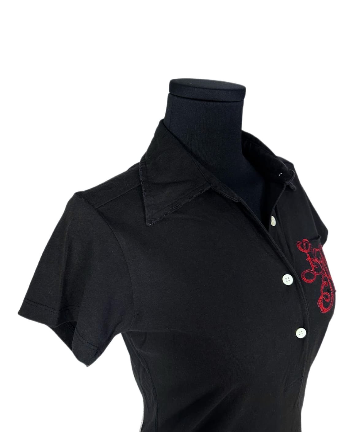 grunge collar printing pk T 상품이미지3