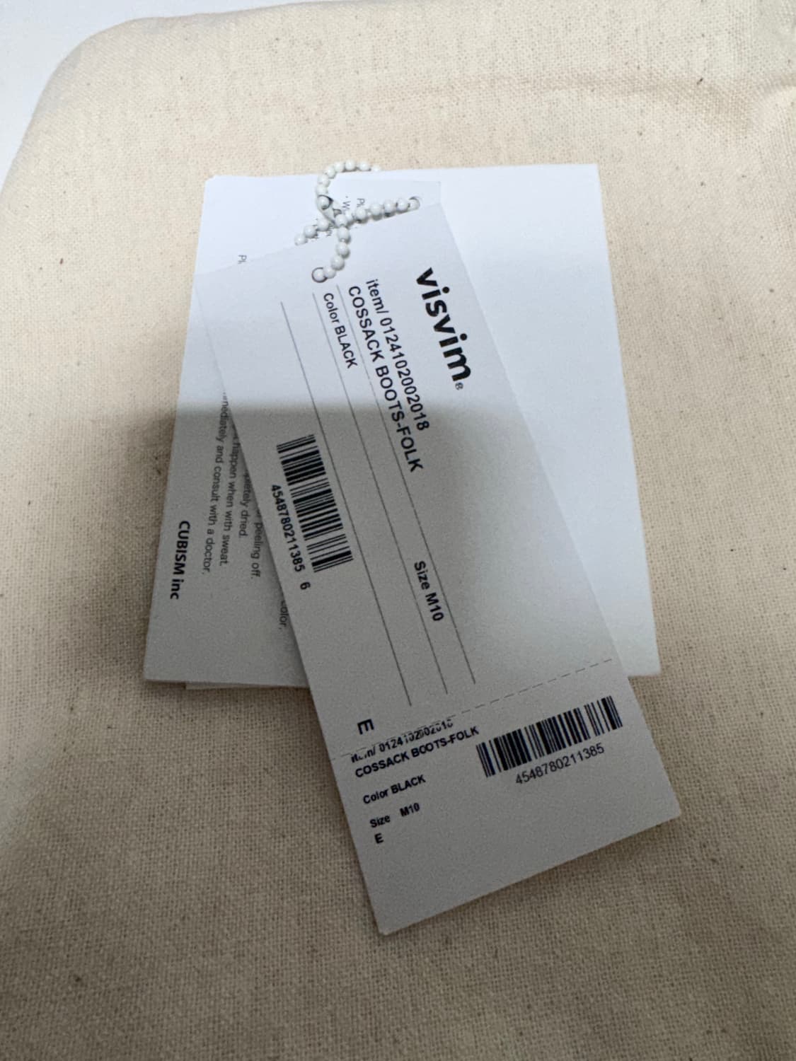 [10] 비즈빔 24SS 코삭 부츠 블랙 상품이미지10