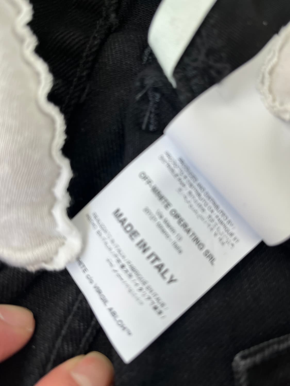 오프화이트 블랙 데님 팬츠 OMYA011R20 상품이미지6