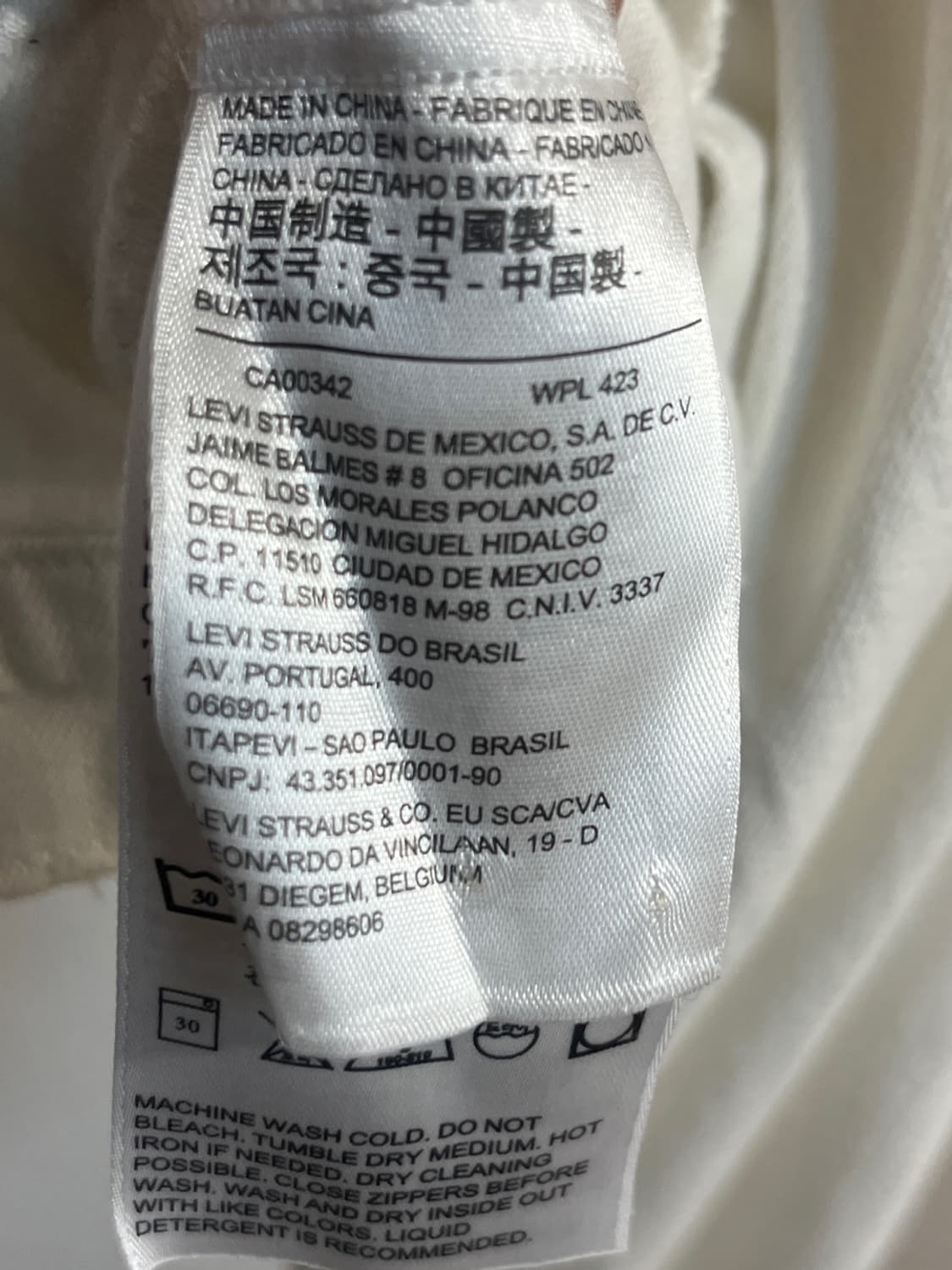 리바이스 크롭 코튼 집업 자켓 상품이미지7