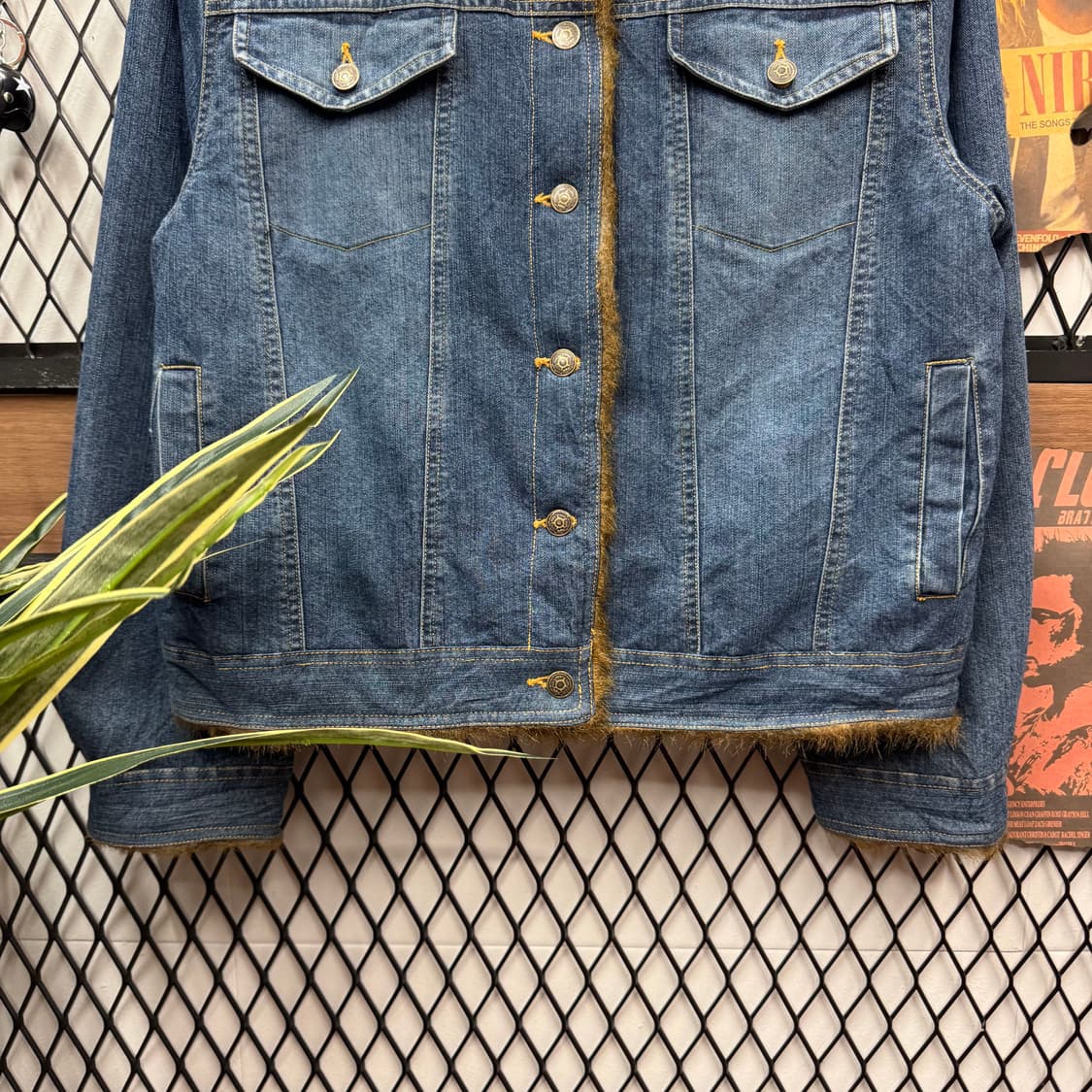 MARVIN RICHARDS 빈티지 데님 트러커 퍼자켓 진청 상품이미지4