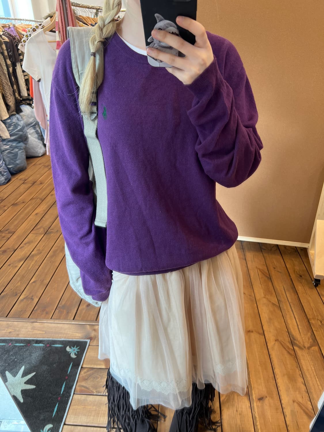 폴로 퍼플 니트 상품이미지5