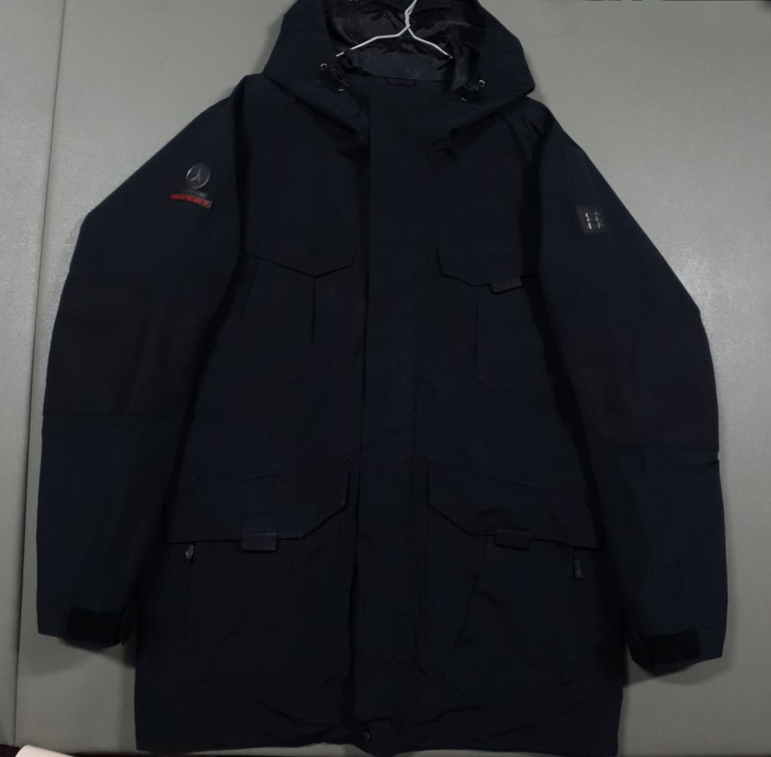 XL) 코오롱스포츠 엑스퍼트 고어텍스 바람막이 후드 자켓 블랙 고프코어 상품이미지1