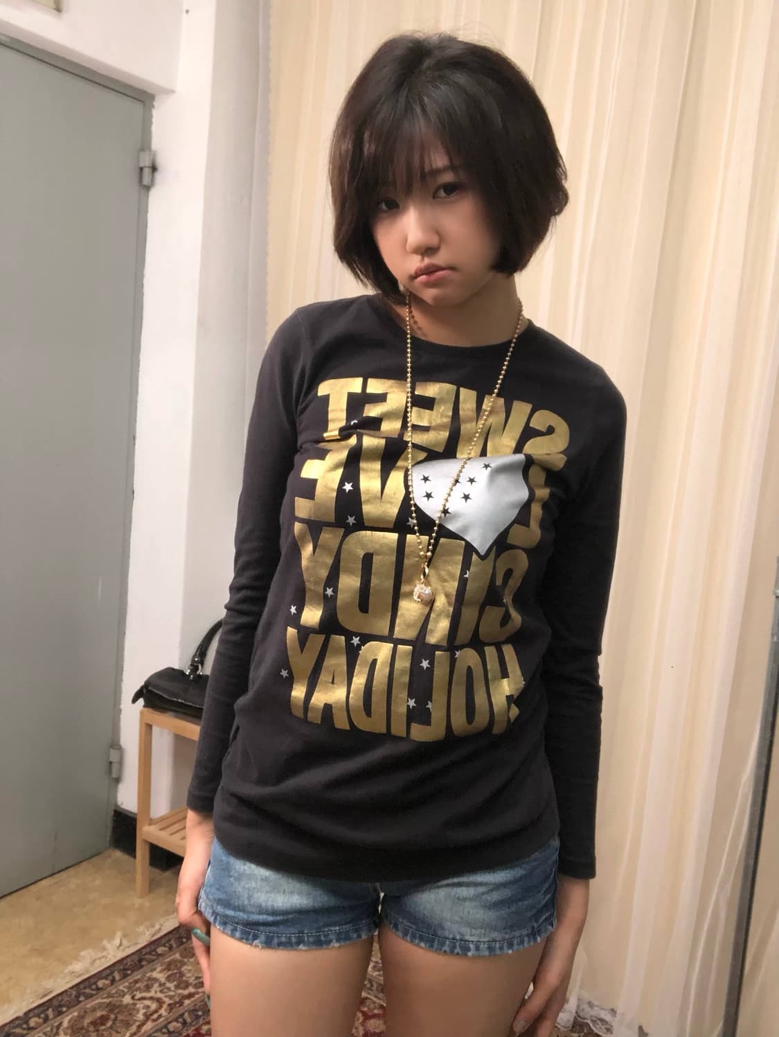  CINDY 레터링 긴팔 티셔츠 상품이미지7