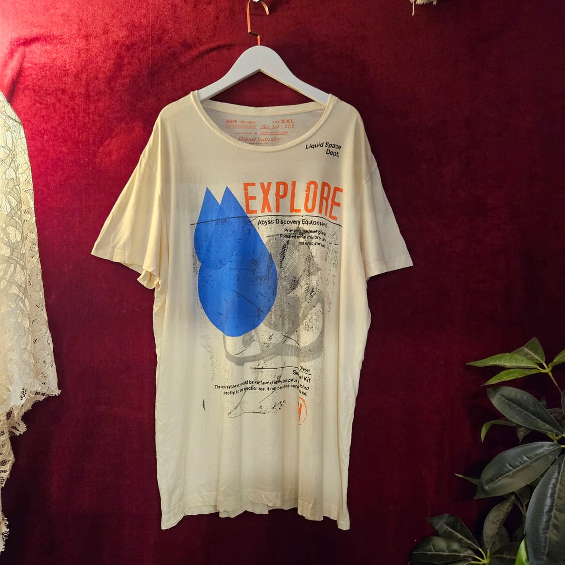 디젤(Diesel) 90's Vintage Y2k 반팔 티셔츠 XXL 상품이미지1