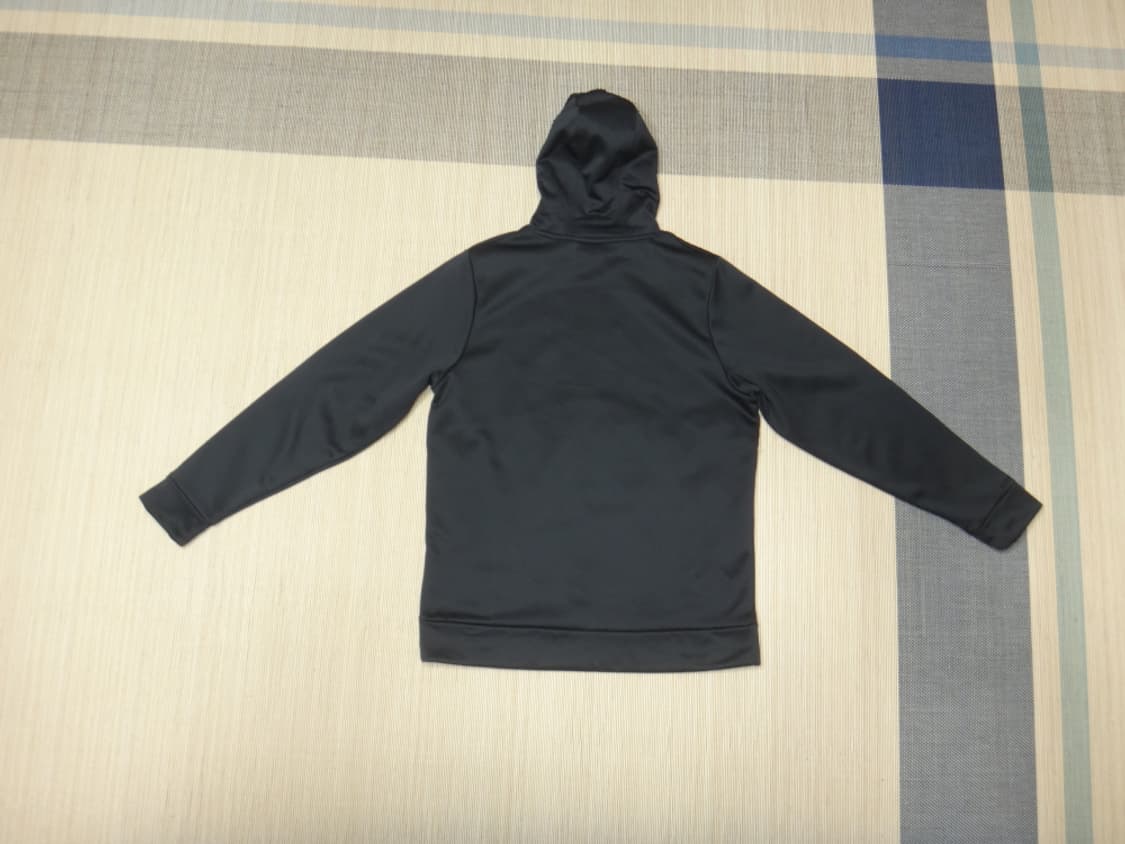 (M/95) 언더아머 남성 빅로고 기모안감 후드티 블랙 상품이미지2