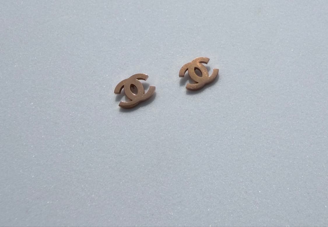 샤넬 심플 로즈골드 이어링 상품이미지10
