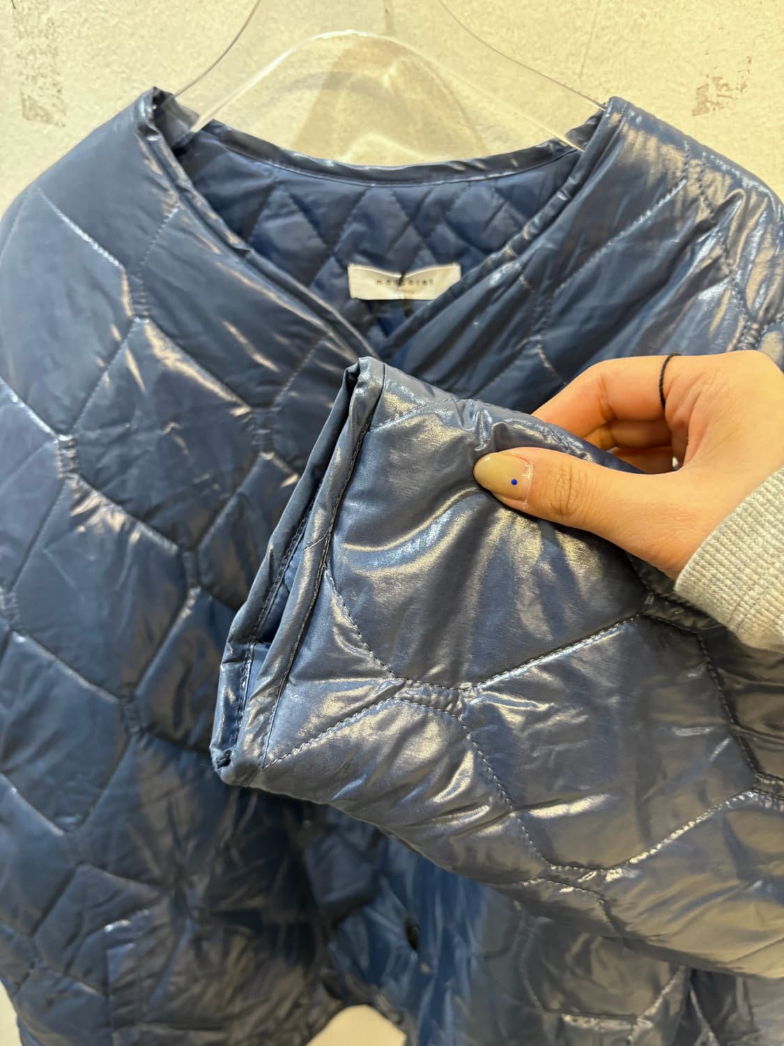 Margaret blue quilted jacket 상품이미지4