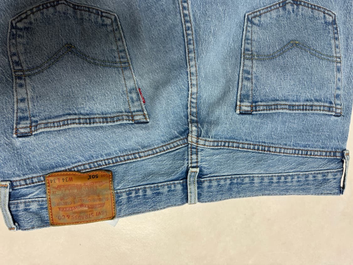 리바이스 501 오리지널핏 W34 워터리스 라이트블루 상품이미지7