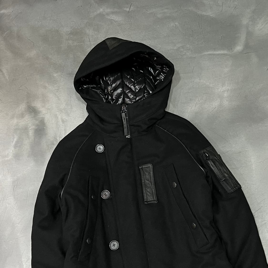  듀베티카 레더패치 다운 코트 y14813 상품이미지3