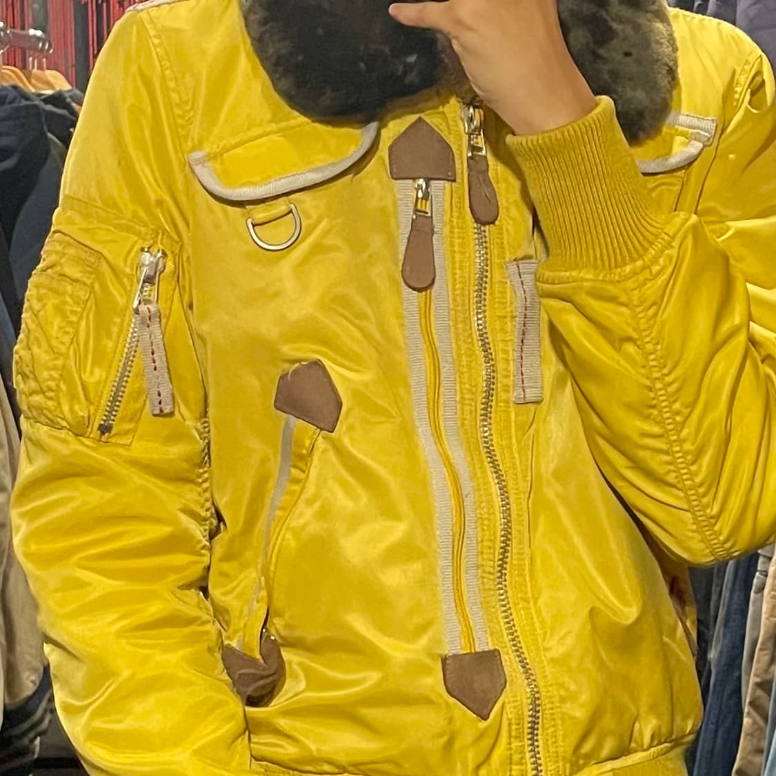 [IM] Vtg 빈티지 옐로우 ma-1자켓 상품이미지4
