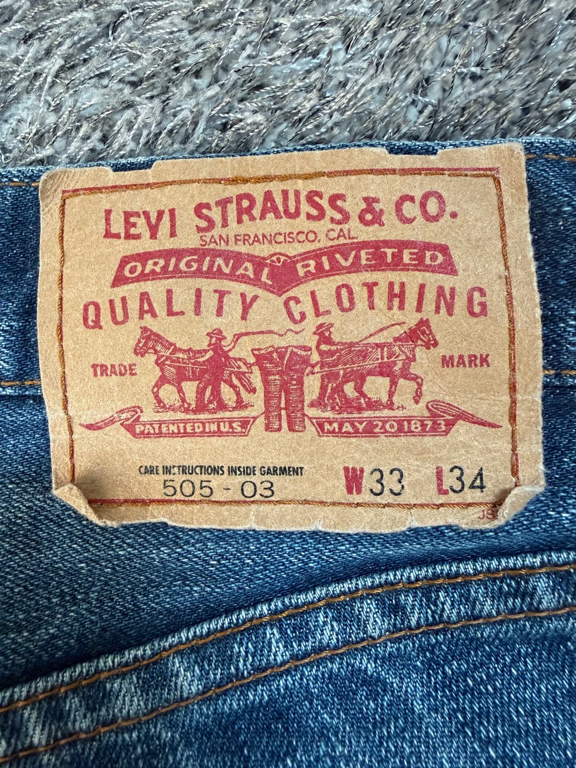 00‘s Levis 505 스트레이트 데님 팬츠 상품이미지6