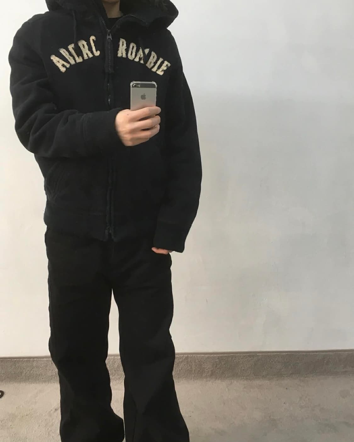 [L] 아베크롬비 y2k 올드스쿨 울프죠 자켓 후드집업 상품이미지1