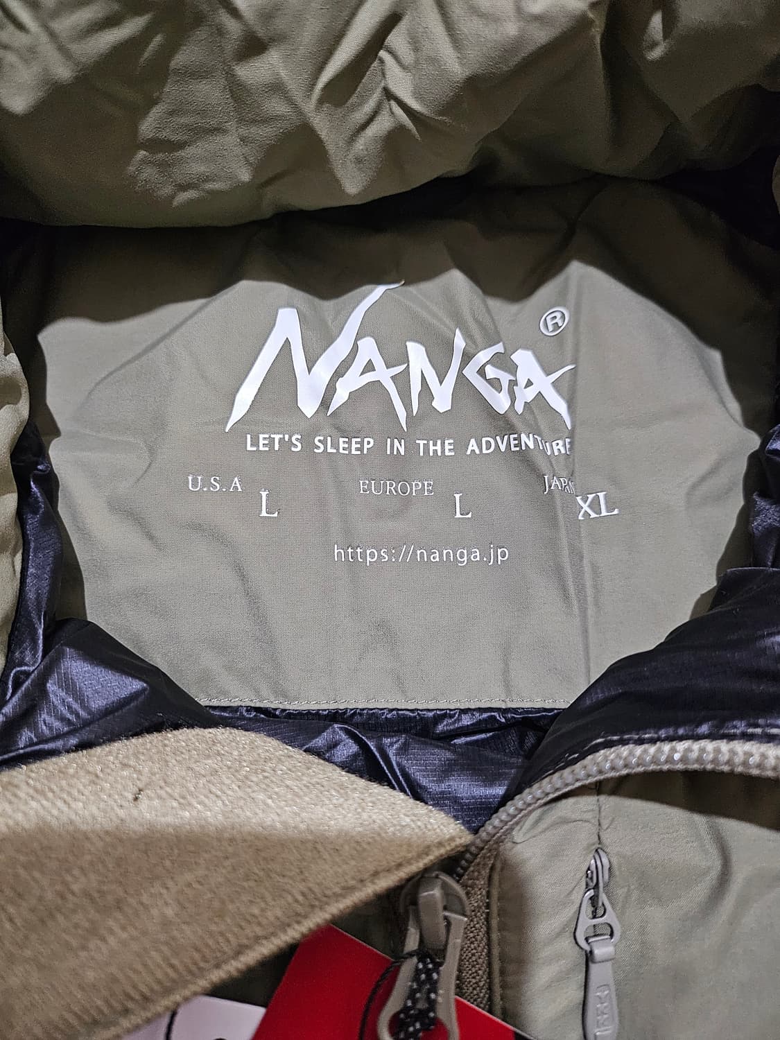 [L] 난가 마제노 릿지 베이지 카키 새상품 상품이미지4