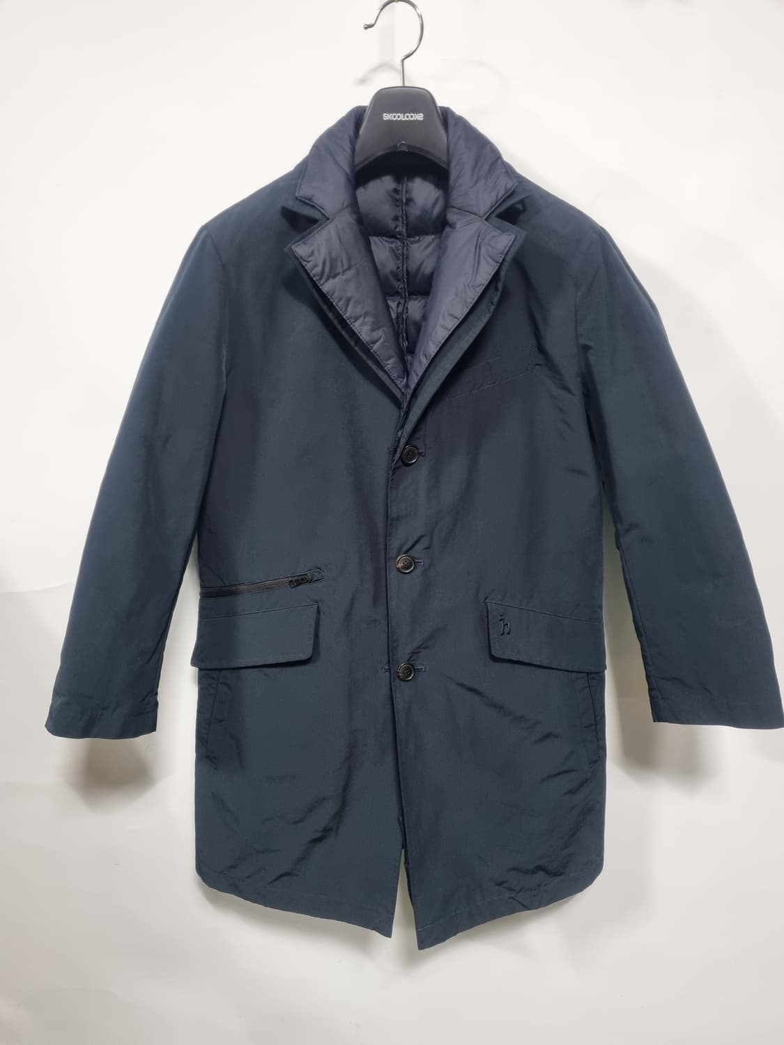 헤지스 다운 패딩안감 하프코트 남성 95 상품이미지1