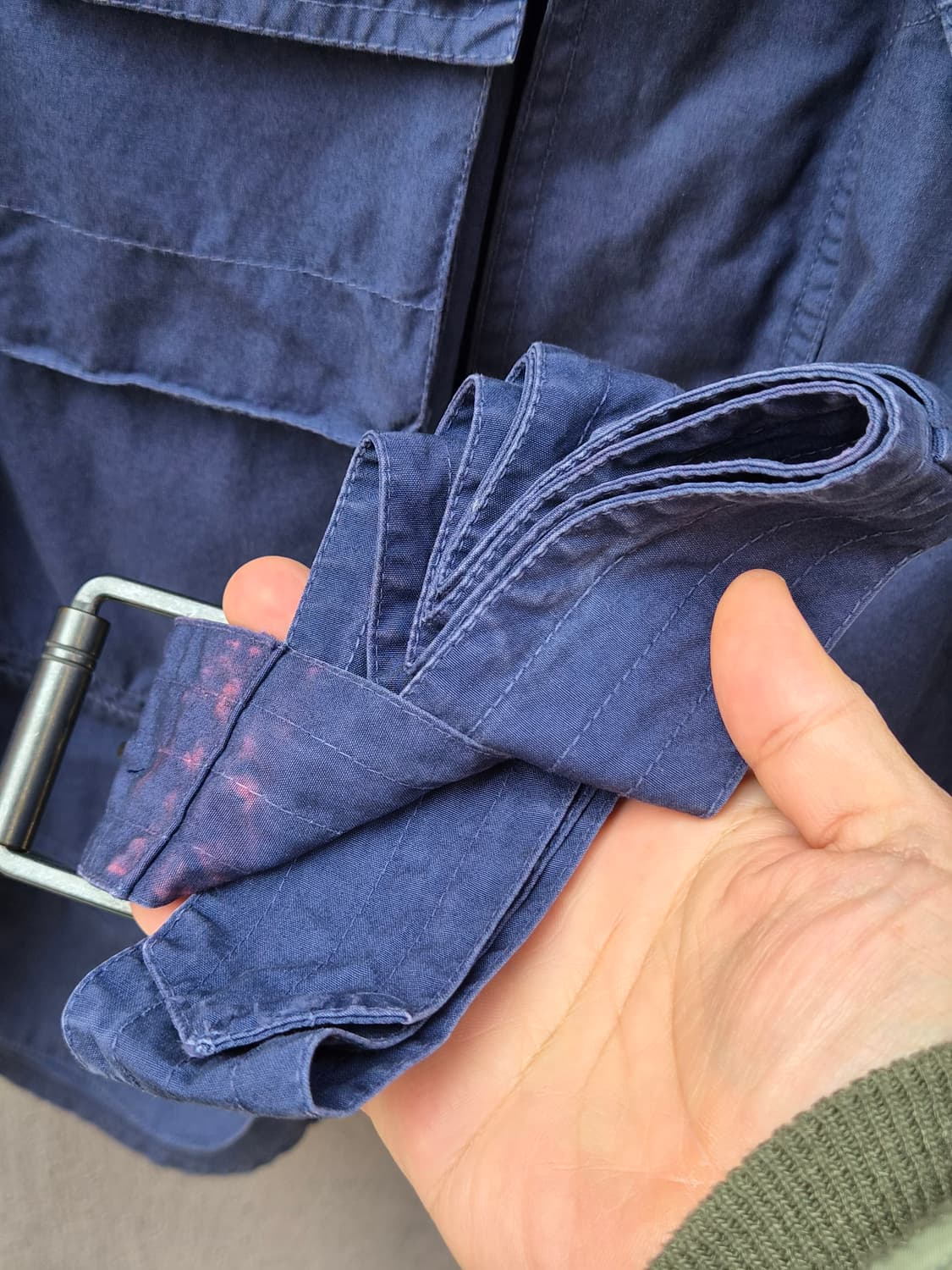 바버 인터내셔널 A7 자켓 워시드 블루 M size 상품이미지6