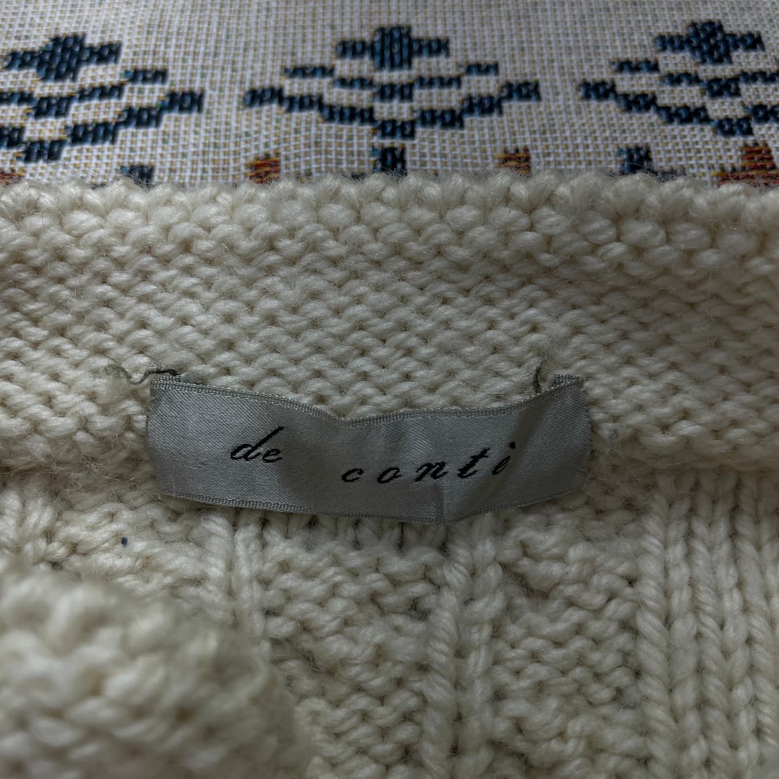 de conte 울100 일본 빈티지 가디건(실측확인) 상품이미지3