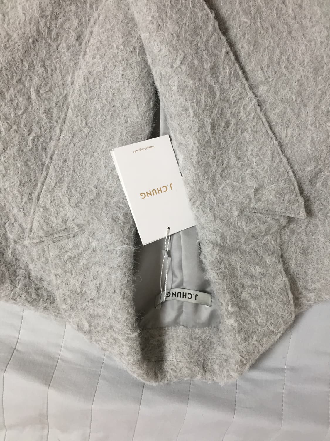 제이청 Hairy Wool Tailored Half Jacket (택O) 상품이미지5