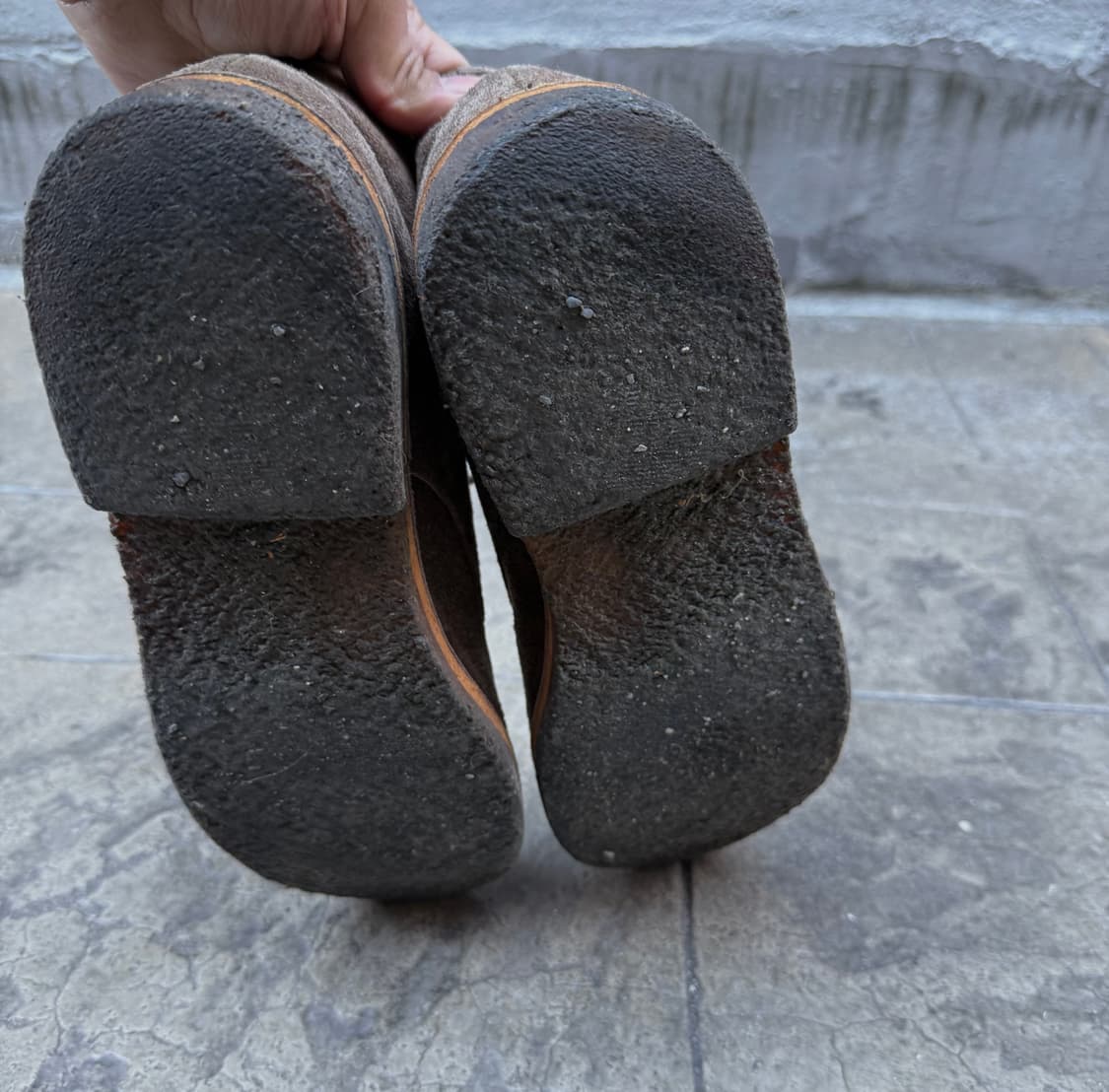 꼼데가르송 옴므 크레페 솔 스웨이드 4홀 부츠 상품이미지6