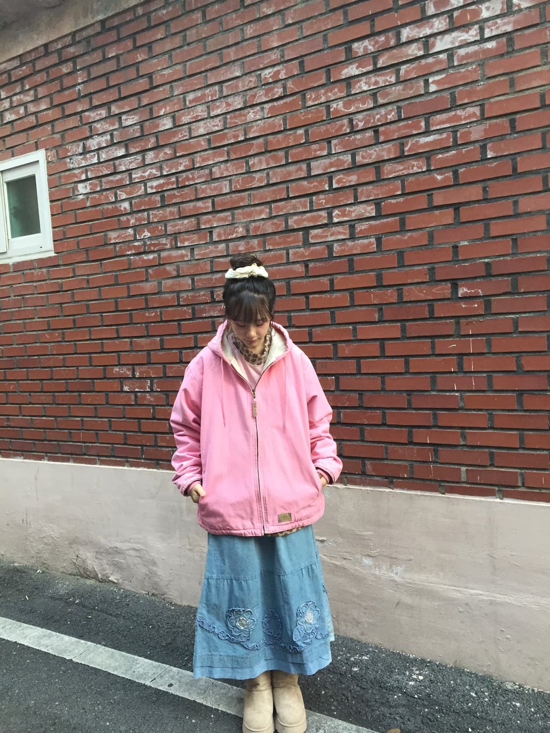 SCHMIDT 슈미트 워크웨어 셰르파 액티브 핑크 자켓 코디세트 상품이미지4