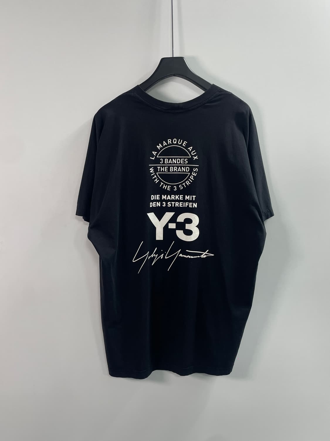 Y-3 요지야마모토 로고 블랙 반팔티 (on.892) 상품이미지1