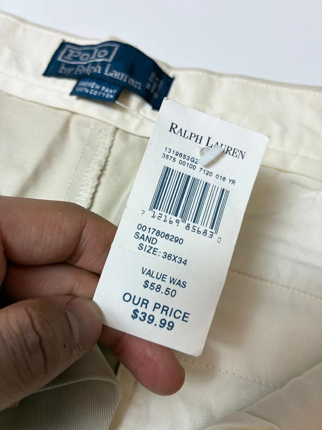 폴로 랄프로렌 00's 스트레이트 투턱 치노 팬츠 PN8505 상품이미지8