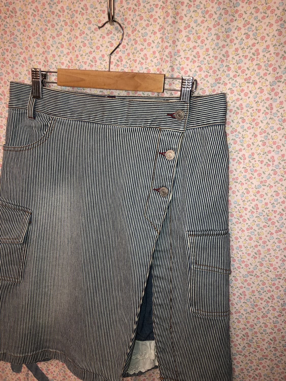 stripe pocket slit skirt 상품이미지2