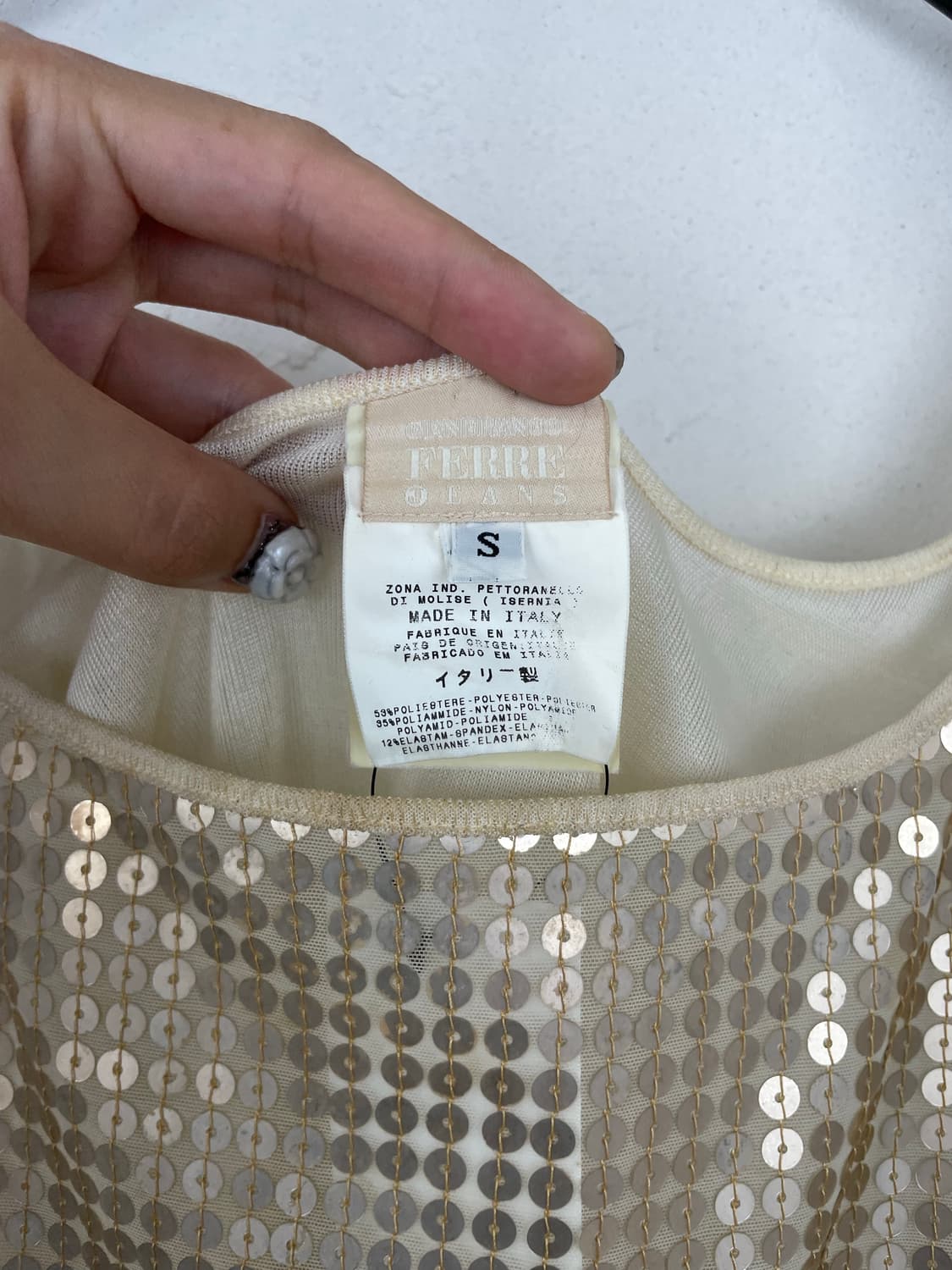 지안프랑코 페레 시퀸 탑 상품이미지5