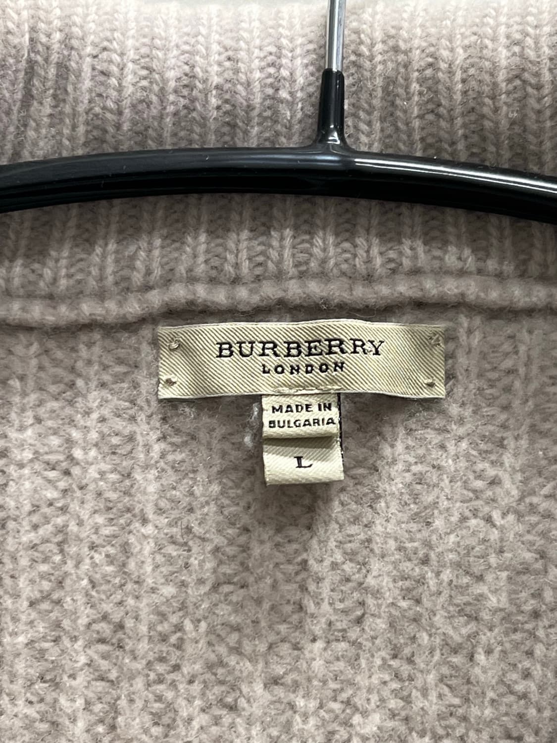 버버리 엘보우패치 케이블 울 니트 집업 상품이미지4