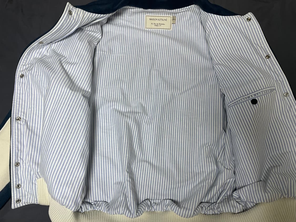 [L] 메종키츠네 15fw 국뽕 테디 바시티자켓 상품이미지3