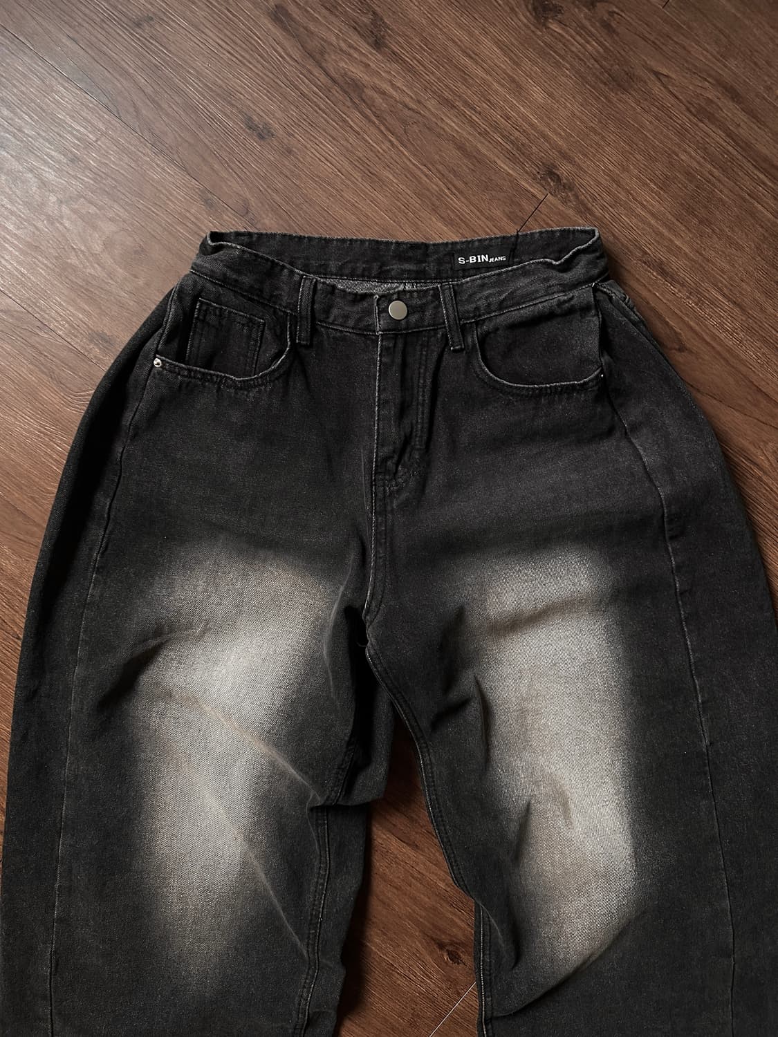 S - Bin 배기 와이드 워시드 진 상품이미지9