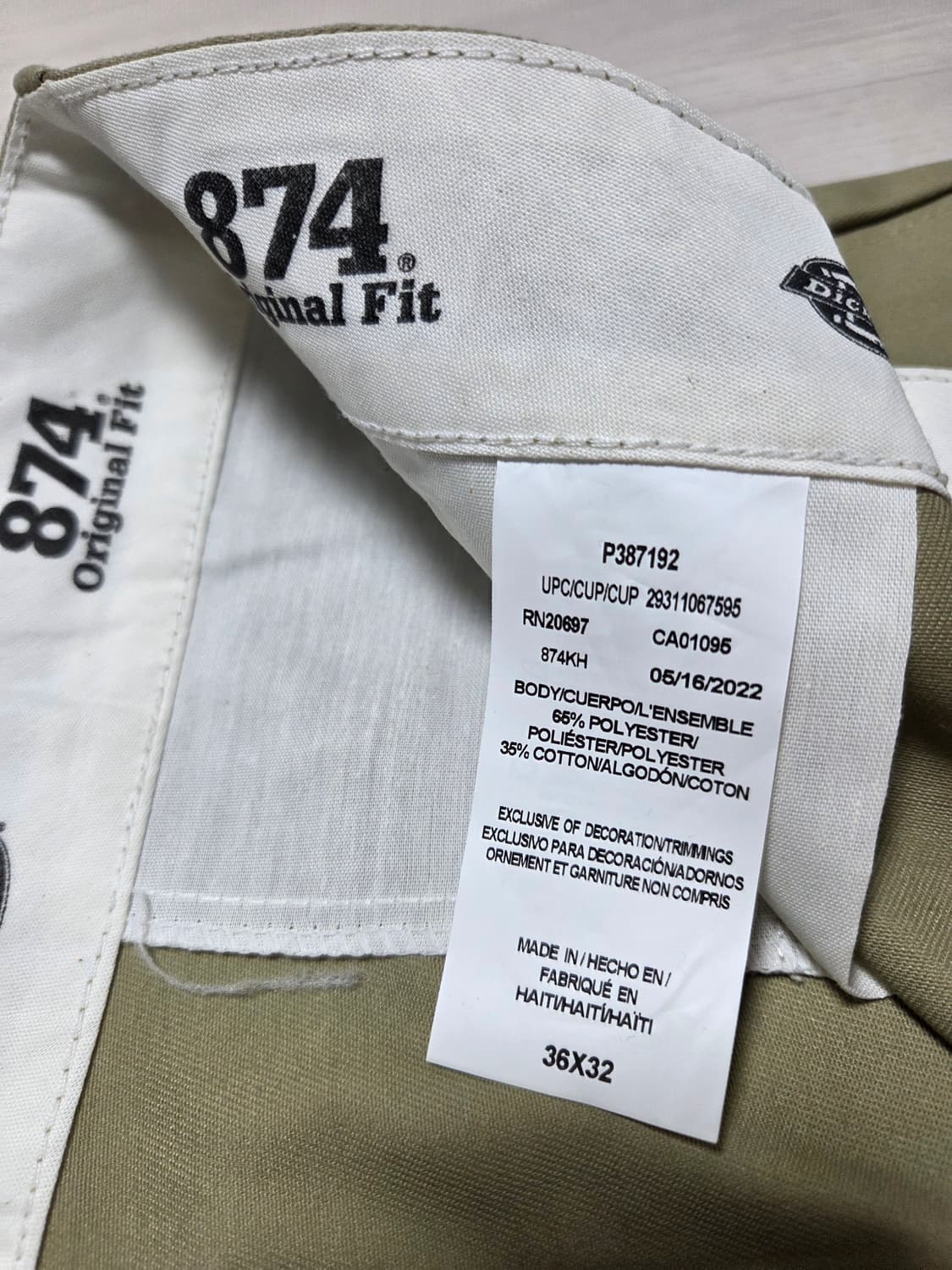 디키즈 874 36x32 상품이미지2