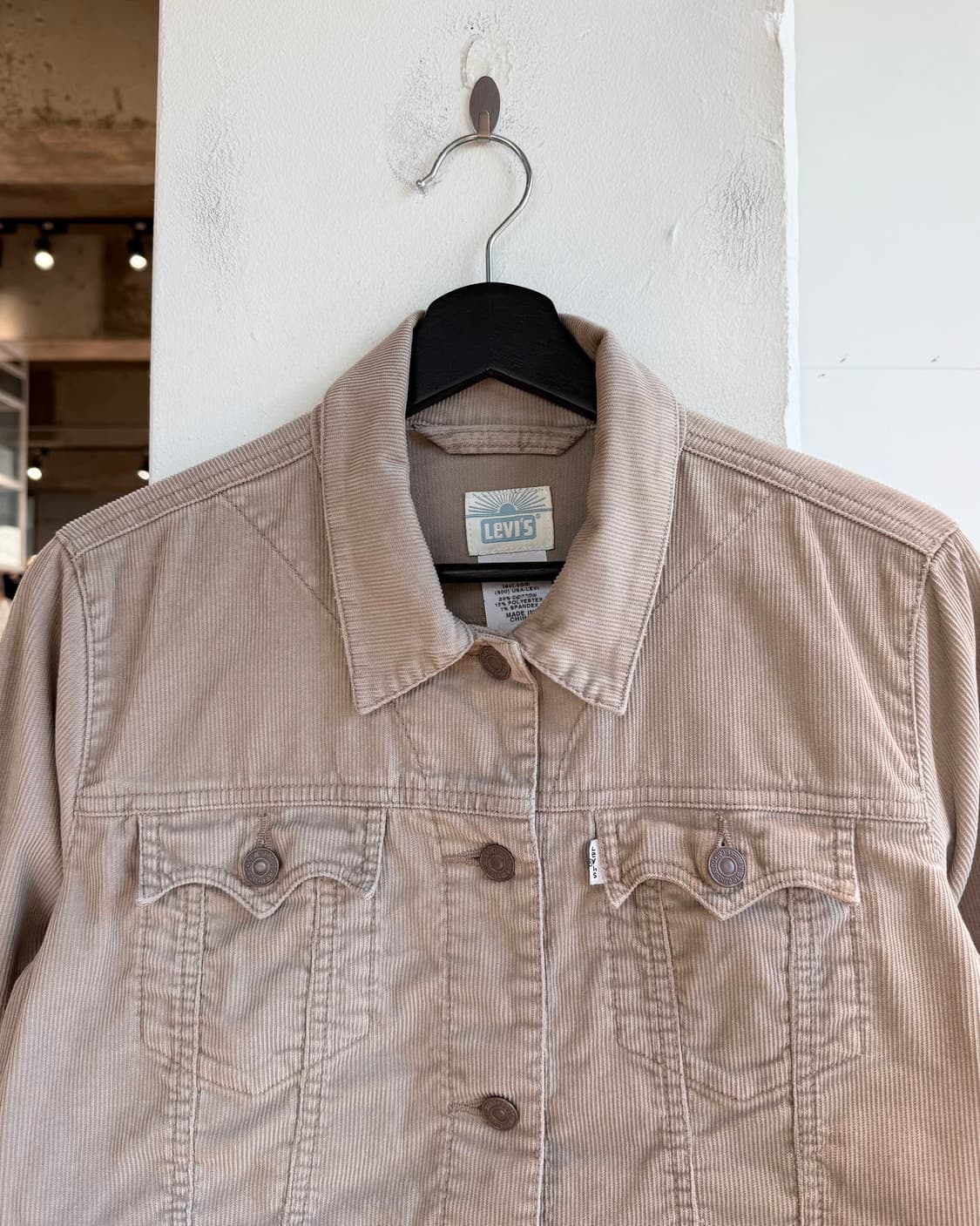 리바이스 베이지 코듀로이 크롭 자켓  상품이미지3