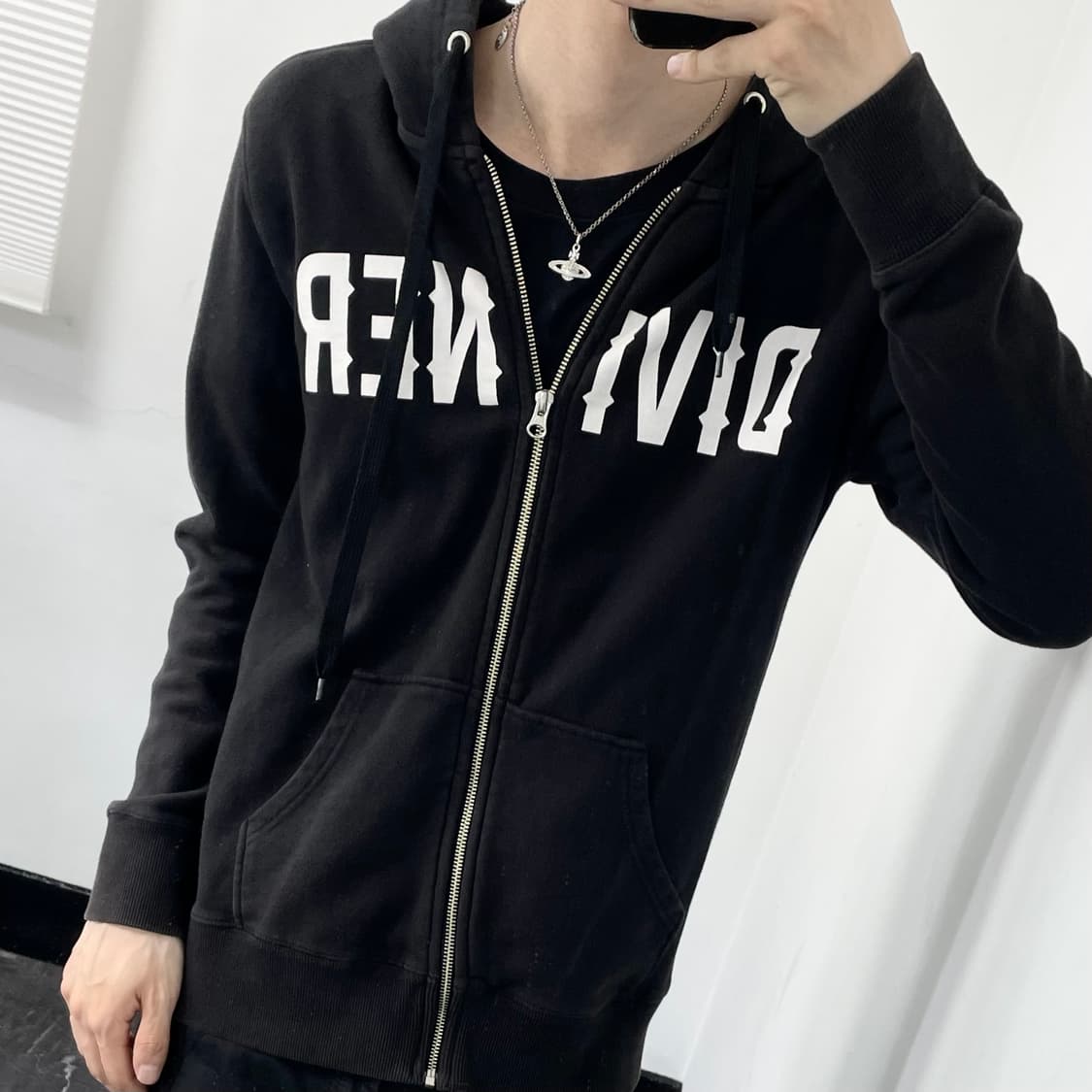 DIVINER 스컬 펑크 후드집업 상품이미지2