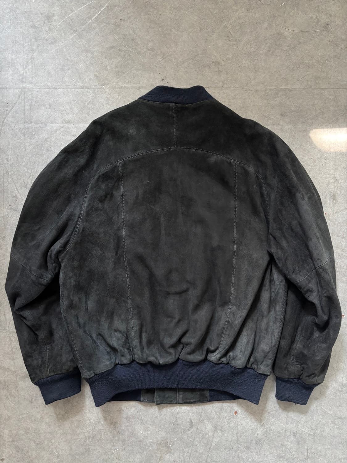 Burberry 버버리 딥네이비 스웨이드 봄버 자켓 상품이미지10