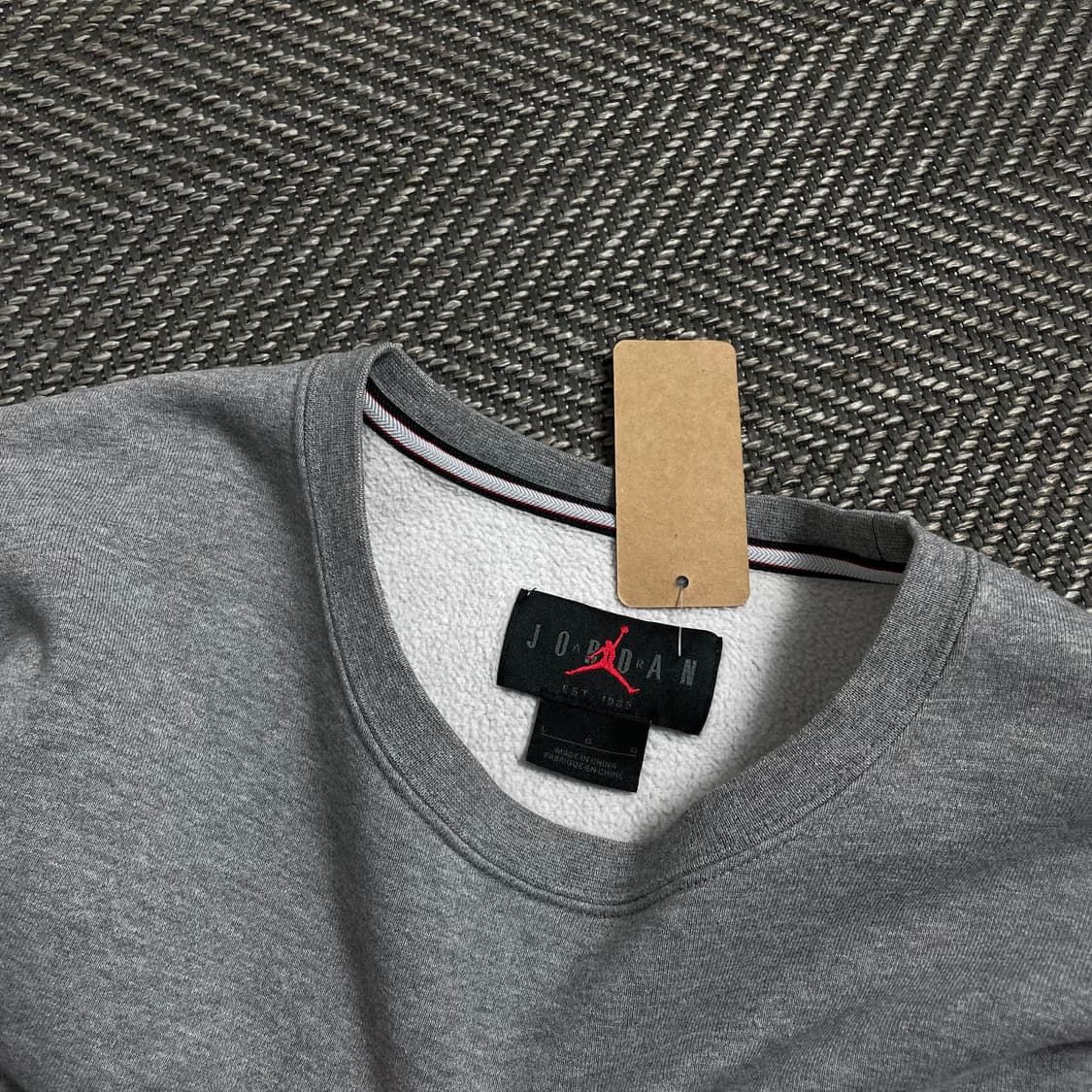 나이키 조던 에센셜 기모 스웻 맨투맨 그레이y 4523 상품이미지5