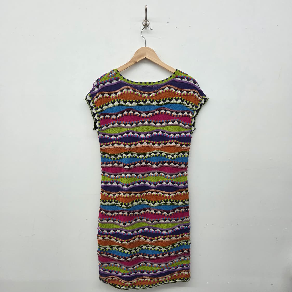 미쏘니 컬러풀 패턴 니트 원피스 여성 L 상품이미지5