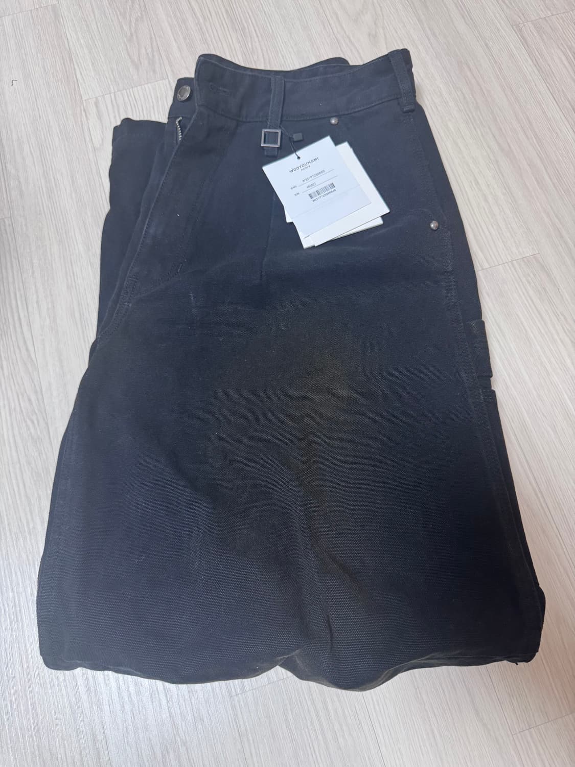 우영미 3D 와이드 데님팬츠 상품이미지5