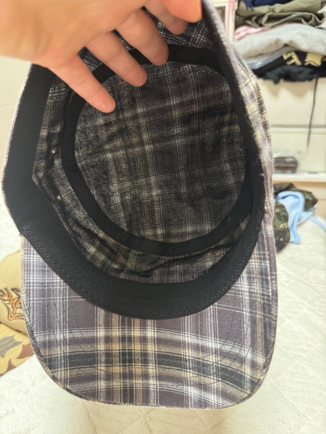 모자 처분 체크 군모  상품이미지3