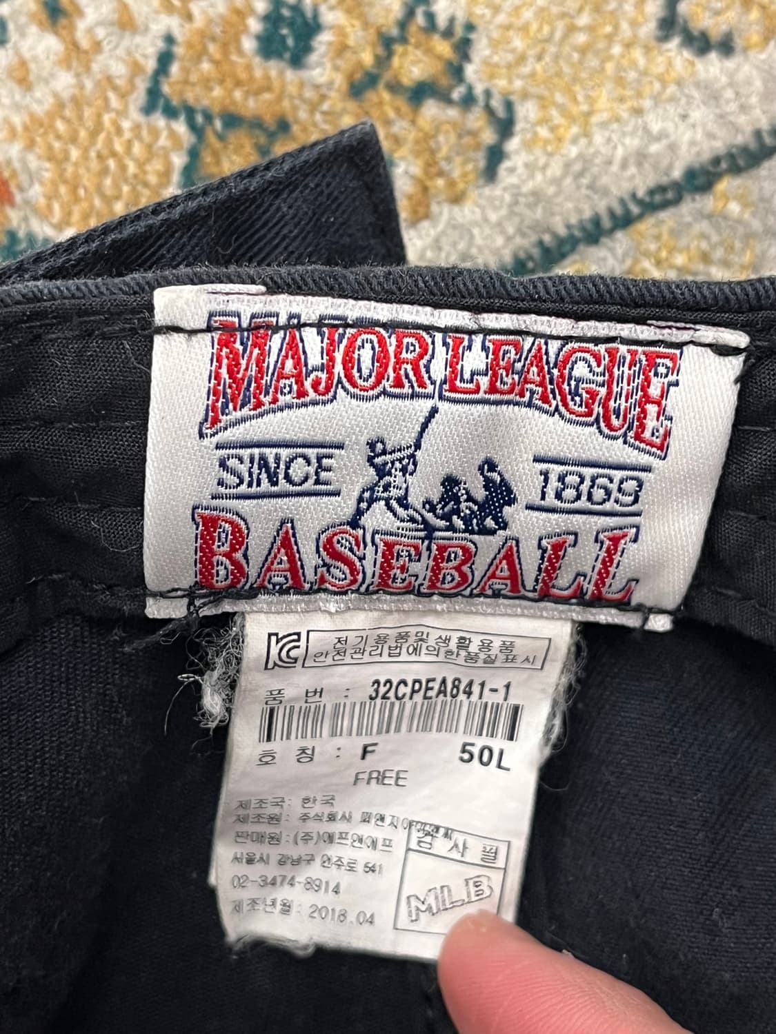 엠엘비 양키스 볼캡 블랙 #csz3064 상품이미지2