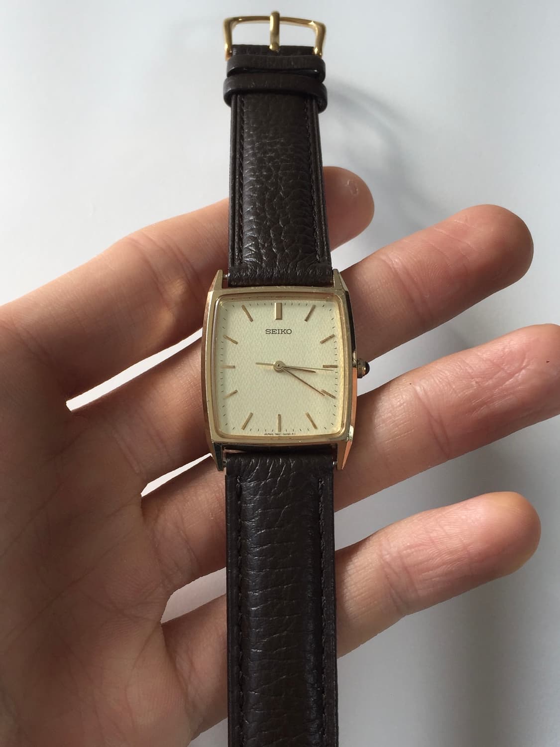 90s seiko herringbone dial gold quartz 상품이미지2