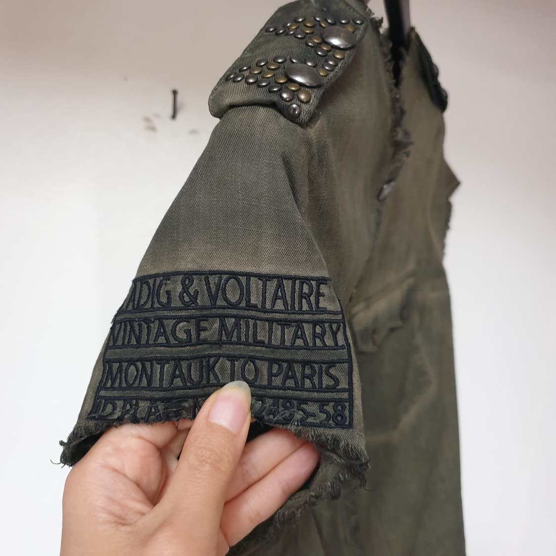 zadig&voltaire 쟈딕앤볼테르 빈티지워싱 그런지 셔츠 XS 상품이미지6